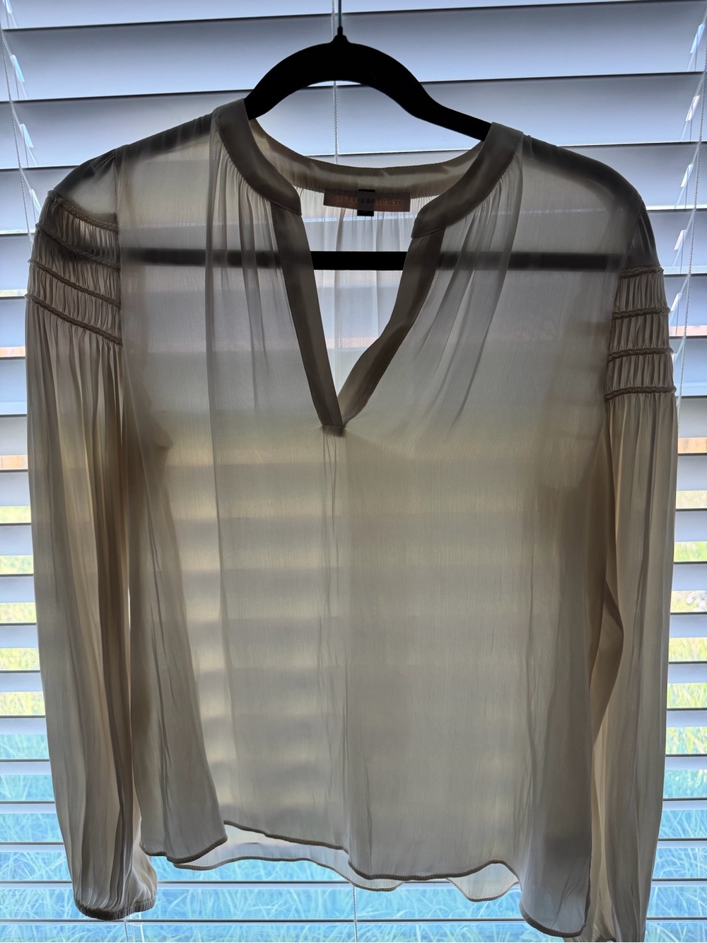 Pookie & Sebastian Cream Blouse